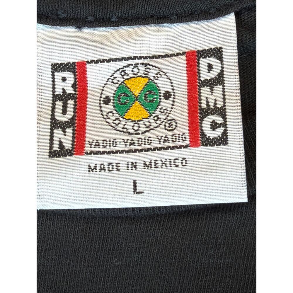 RUN DNC Cross Colours “The King of Rock” T-Shirt Black Large Graphic Mens LG - Picture 3 of 6